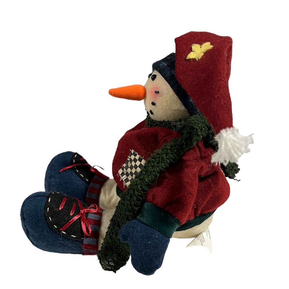 Weighted plush winter Christmas snowman - Picture 4 of 10